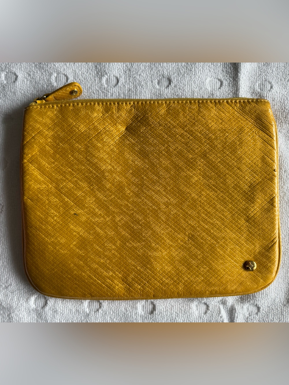 Textured Yellow Zip Tablet Sleeve